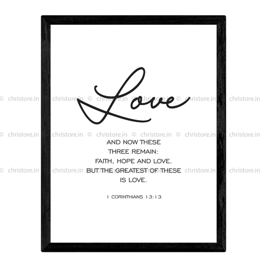 Faith Hope Love Plain Series: Love - 1 Corinthians 13:13