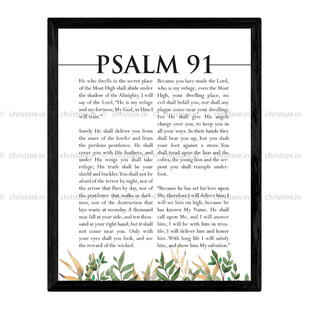 Psalm 91 Wall Décor: Finding Refuge in God's Protective Embrace – Christore