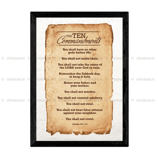 Ten Commandments - Exodus 20:1-17