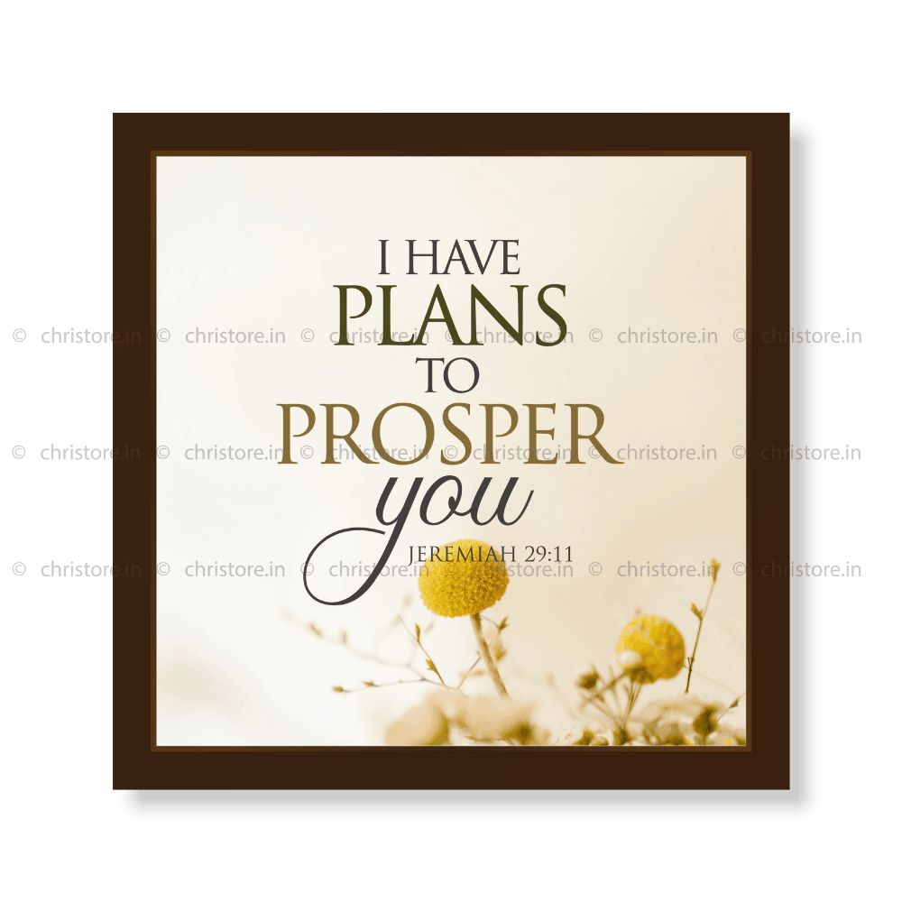 I Have Plans to Prosper You - Jeremiah 29:11