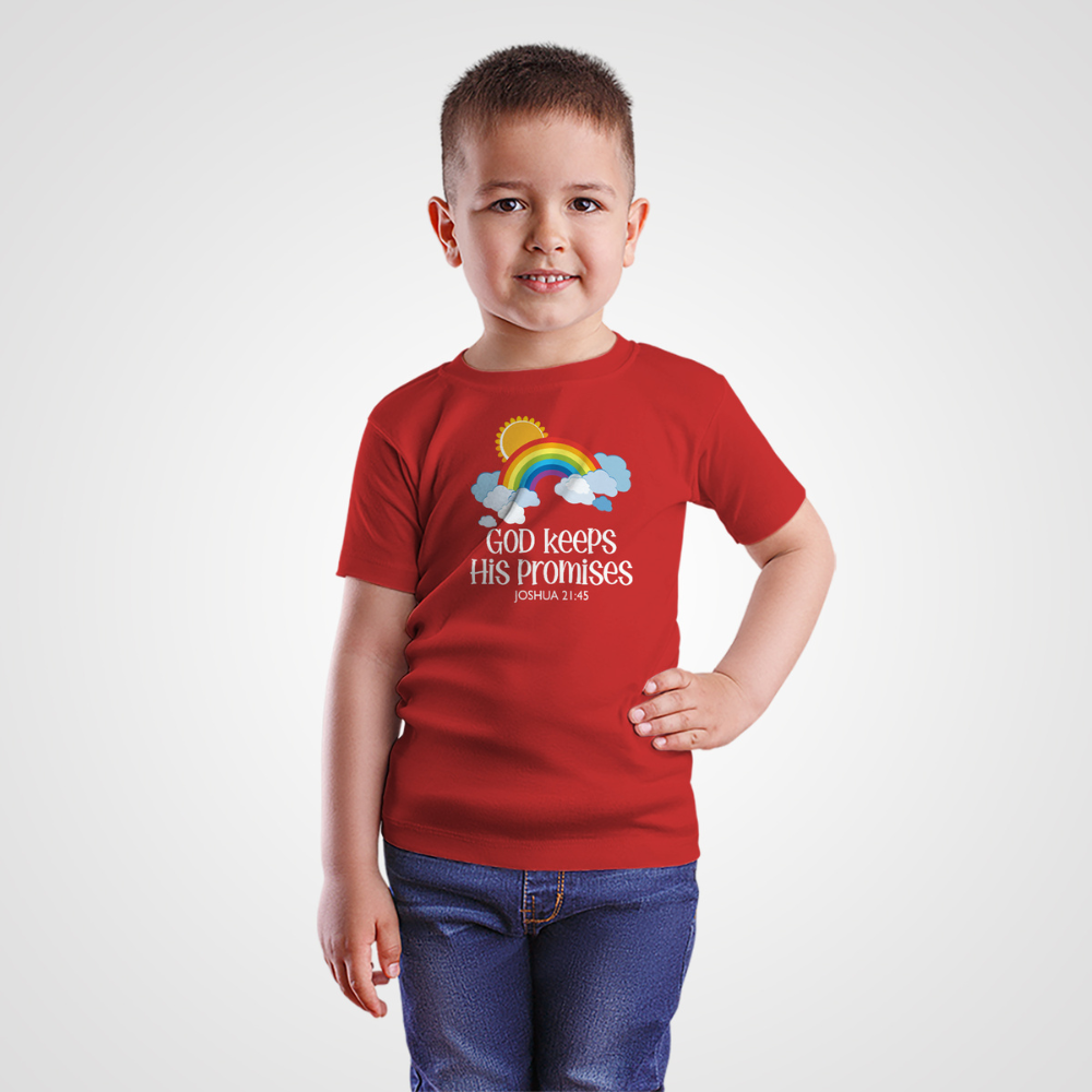 "God Keeps His Promises" Kids' T-Shirt - Joshua 21:45