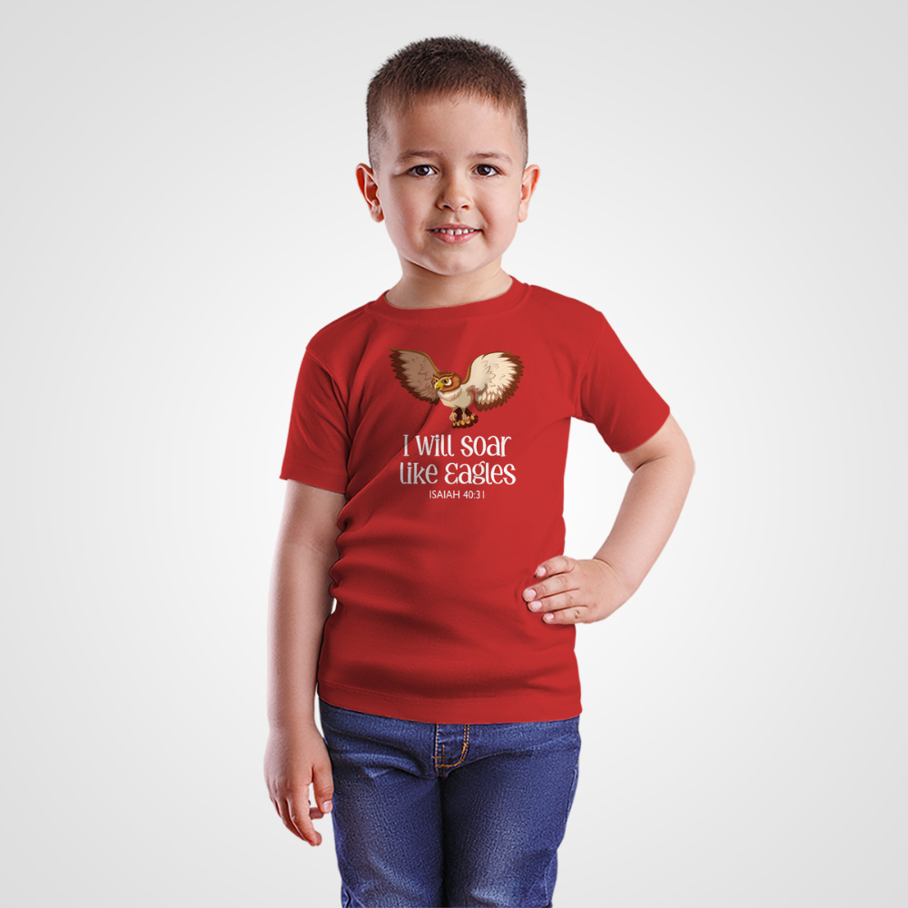 "I Will Soar Like Eagles" Kids' T-Shirt - Isaiah 40:31