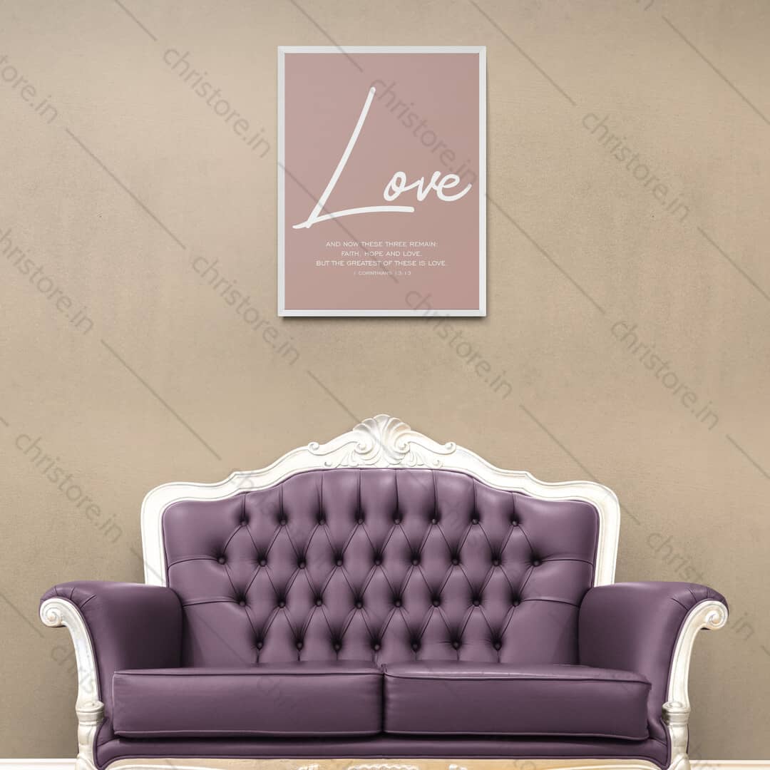 Faith Hope Love Color Series: Love - 1 Corinthians 13:13