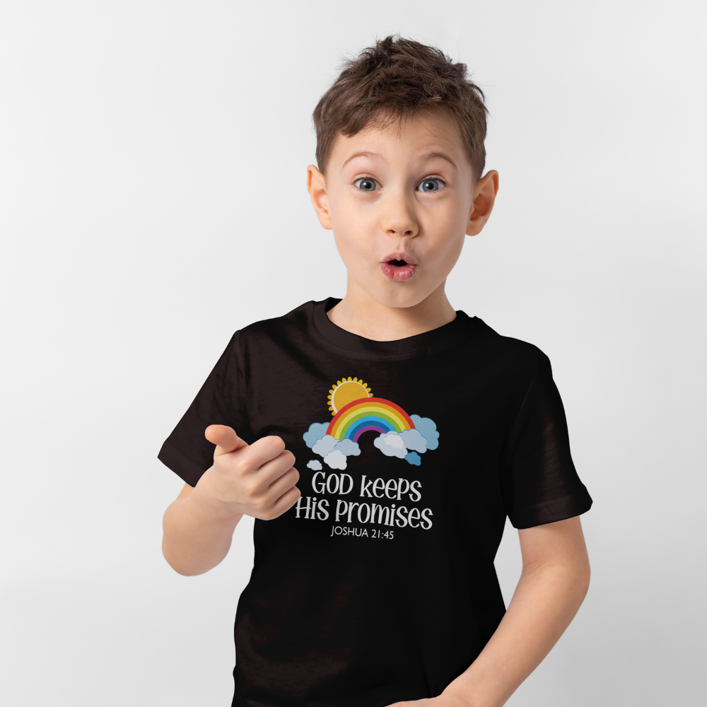 "God Keeps His Promises" Kids' T-Shirt - Joshua 21:45