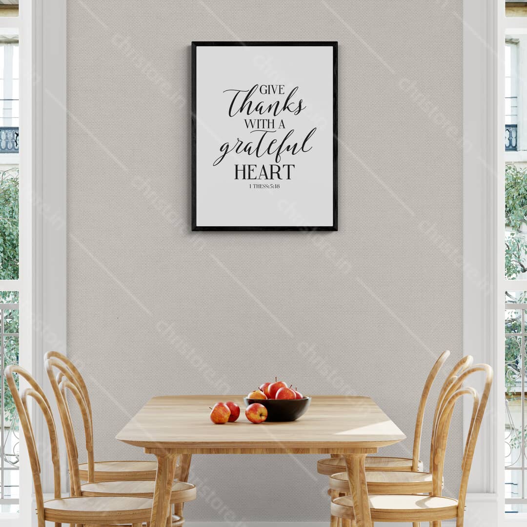 Give Thanks With A Grateful Heart - Christian Quote