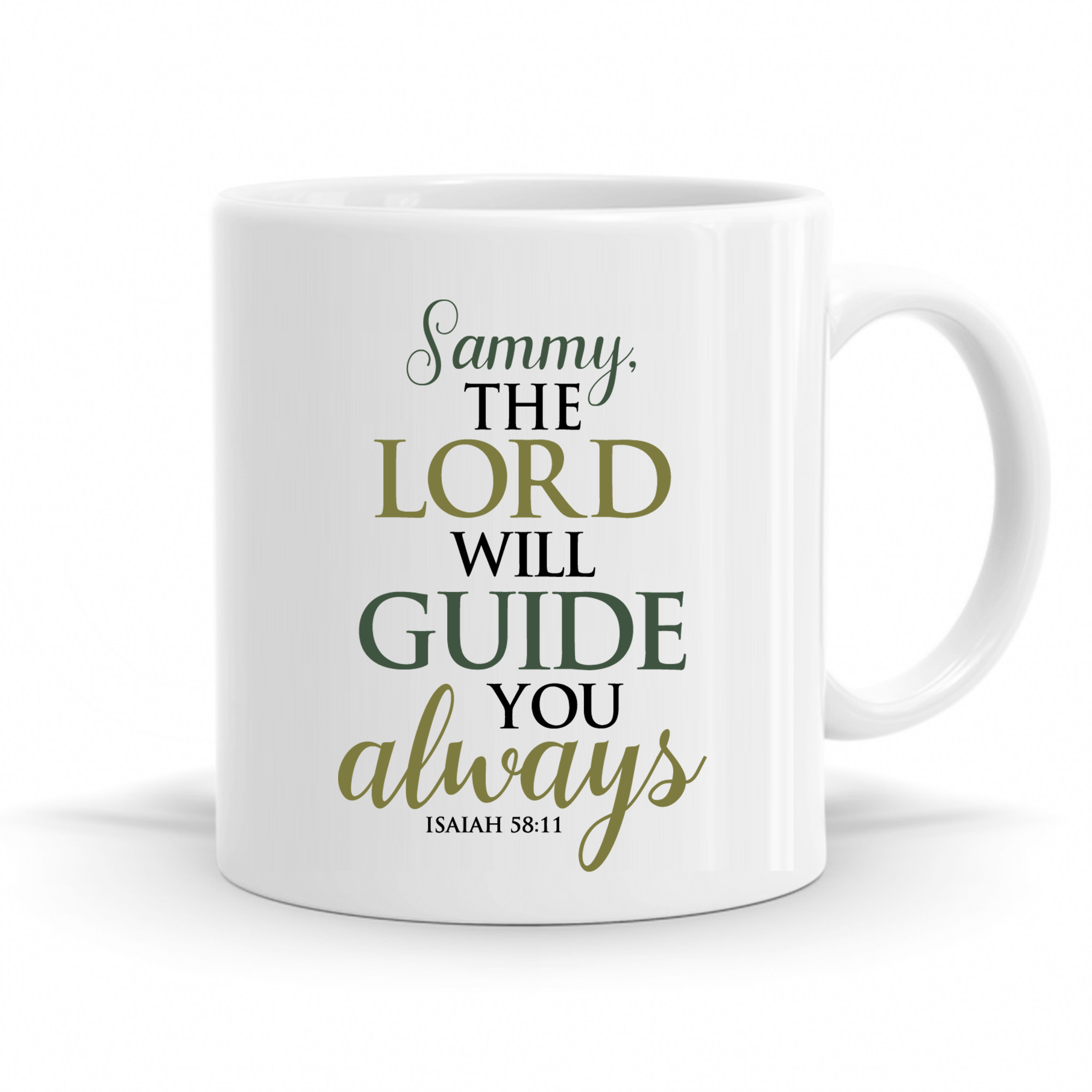 The Lord Will Guide You Always - Isaiah 58:11 - Personalized