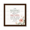 The Blessing Of The Lord Brings Riches - Psalm 129:8