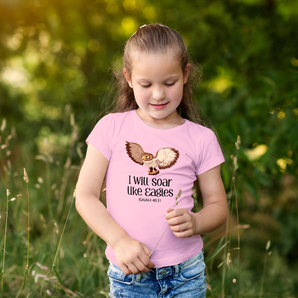 "I Will Soar Like Eagles" Kids' T-Shirt - Isaiah 40:31