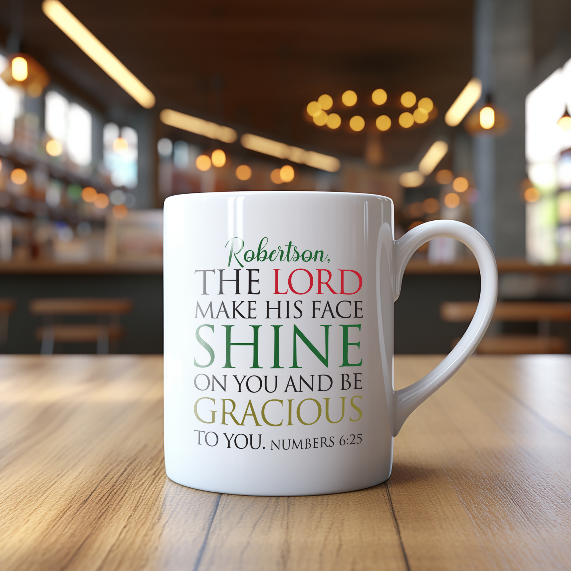 The Lord Make His Face Shine On You - Numbers 6:25 - Personalized