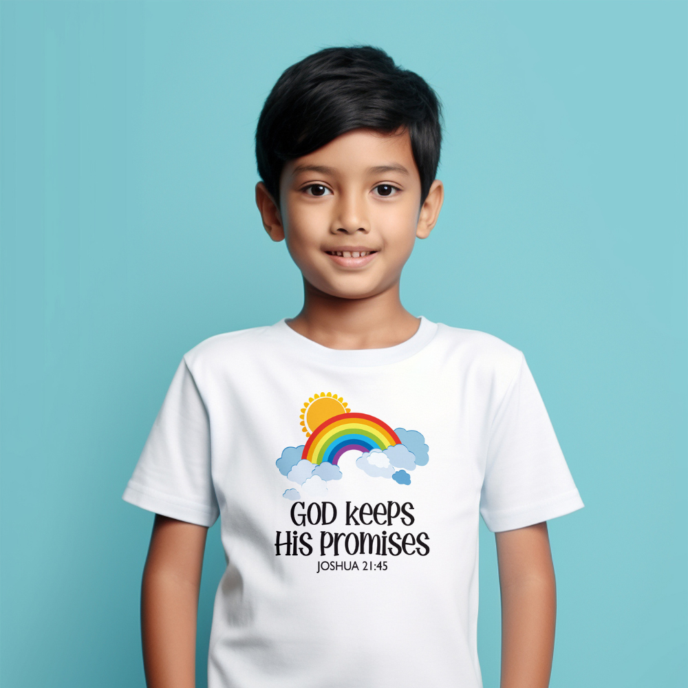 "God Keeps His Promises" Kids' T-Shirt - Joshua 21:45