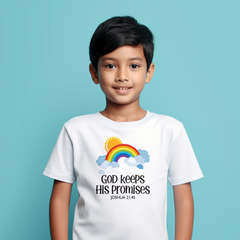 "God Keeps His Promises" Kids' T-Shirt - Joshua 21:45