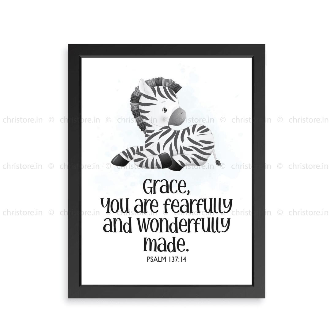 Kids: I Am Fearfully And Wonderfully Made - Psalm 139:14 - Personalized