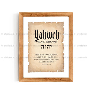 Yahweh: Lord Jehovah