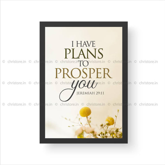 I Have Plans to Prosper You - Jeremiah 29:11