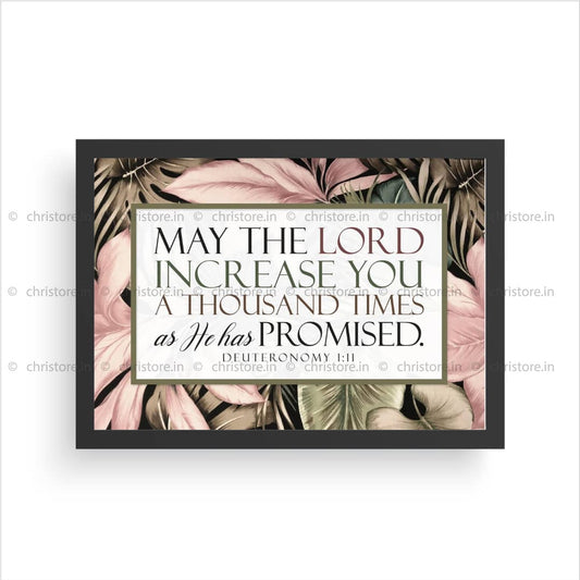 May The Lord Increase You A Thousand - Deuteronomy 1:11